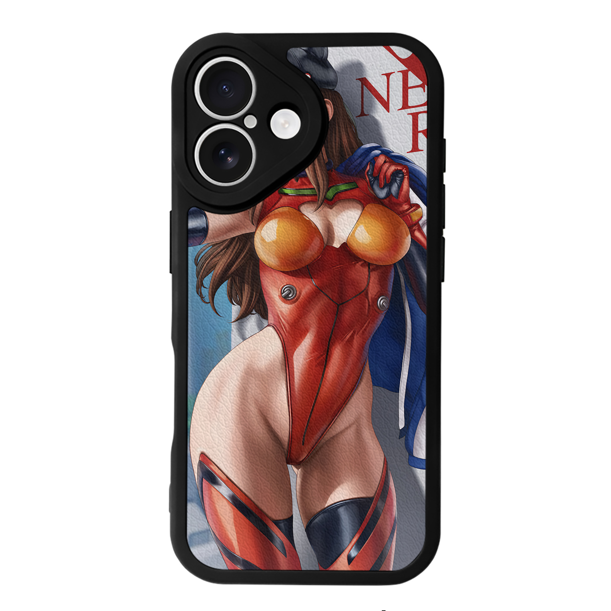 （画像用） EVA 新世紀エヴァンゲリオン 【iPhone 16シリーズ対応】シリコンスマホケース（レザー調） 材質：シリコン